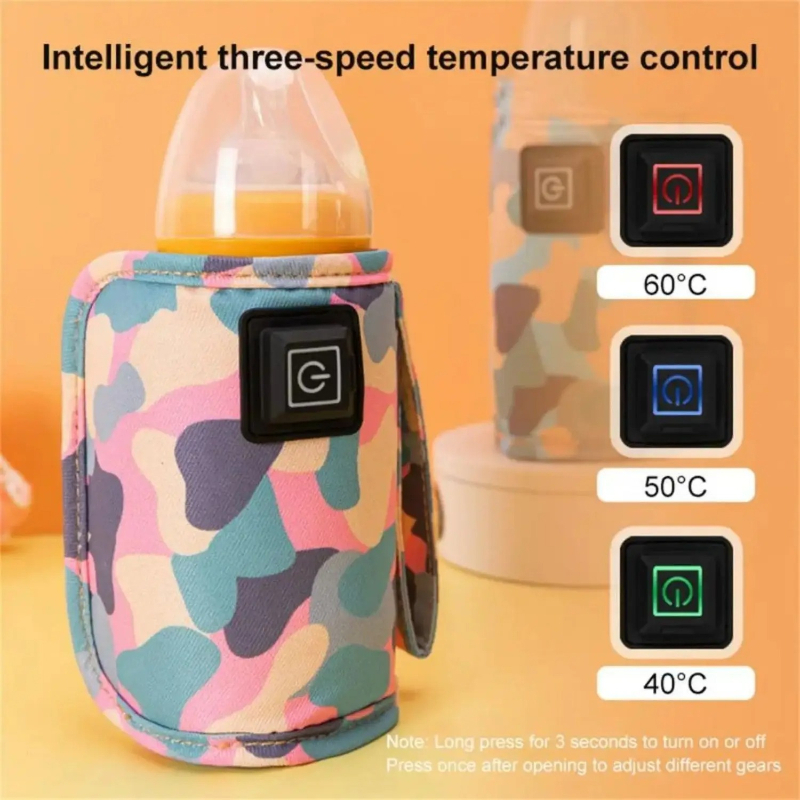 Baby Food Warmer - USB Melkwaterverwarmer Reiswagen Geïsoleerde tas Babyvoedingsflesverwarmer