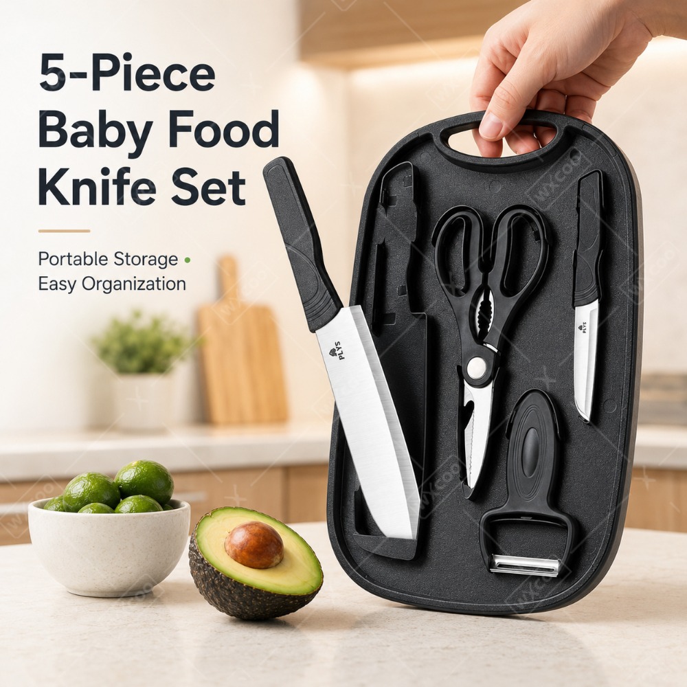 Baby Food Scissors - Babyvoedselbereidingsmesset Snijplank RVS Keukengerei Schilmes Schaar
