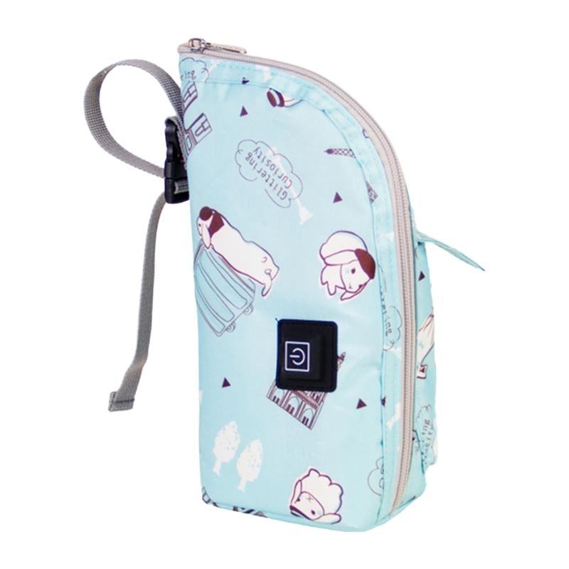 Baby Food Warmer - J15U USB-flessenwarmer Draagbare reismelkverwarmer Zuigflesverwarmingshoes