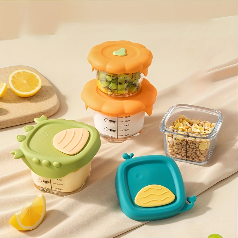 Baby Food Jars With Lids - 120/180 ml glazen babyvoedingcontainer met schaal
