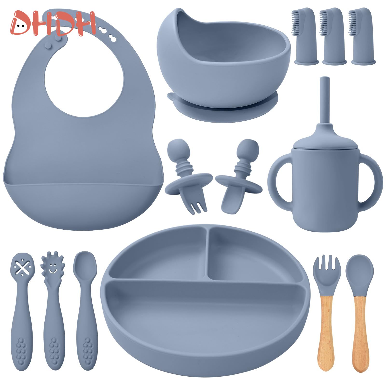 Baby Food Menu - Siliconen Babyvoeding Set Servies Babyvoeding Schotel