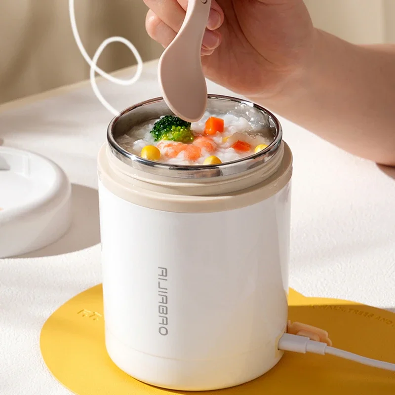 Baby Food Warmer - 600ML Draagbare USB Elektrische Verwarming Lunchbox