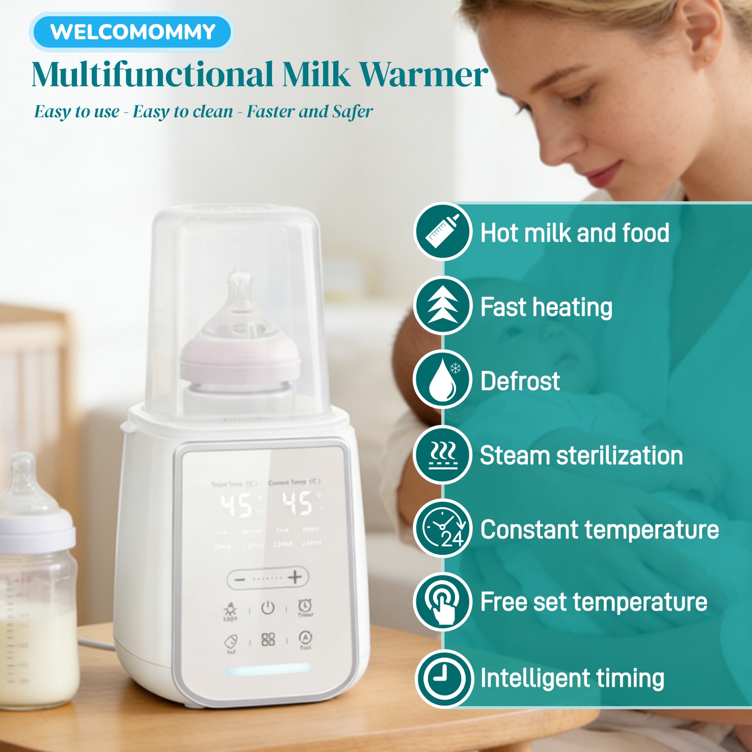 8In1 Babyfles Moedermelk Warme - Baby Food Warmer recensie en prijs