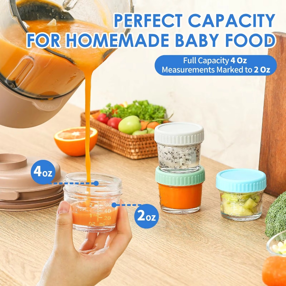 6 Stuks Multifunctionele Glaze - Baby Food Jars With Lids recensie en prijs